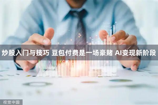 炒股入门与技巧 豆包付费是一场豪赌 AI变现新阶段